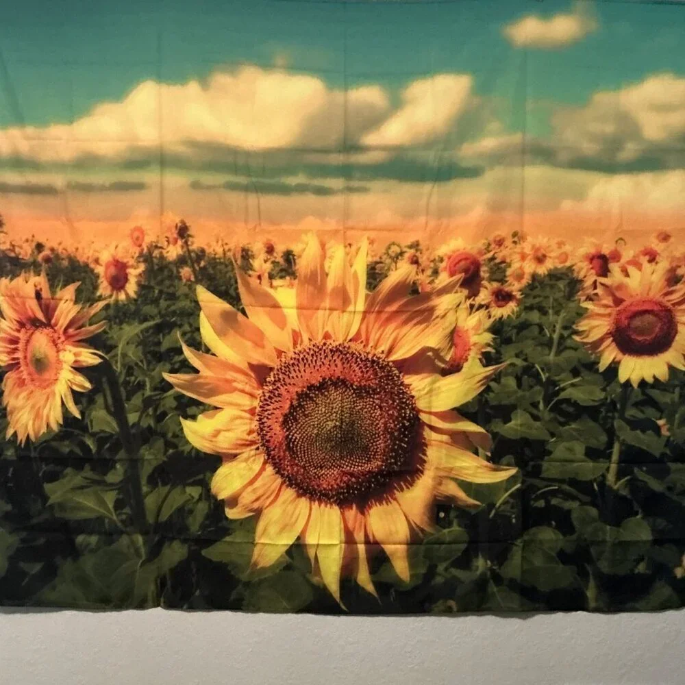 SUNFLOWER TAPESTRY WALL HANGING